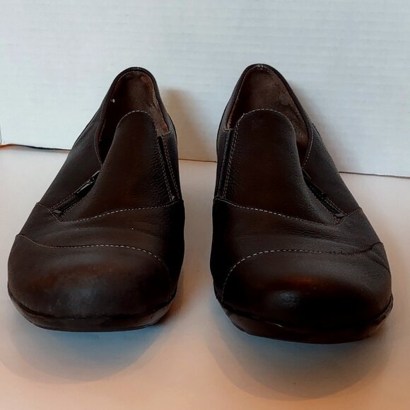 Natural Soul All Thru Comfort Black Zip Up Women's Loafer Bootie Shoe Size 11 - Picture 5 of 8